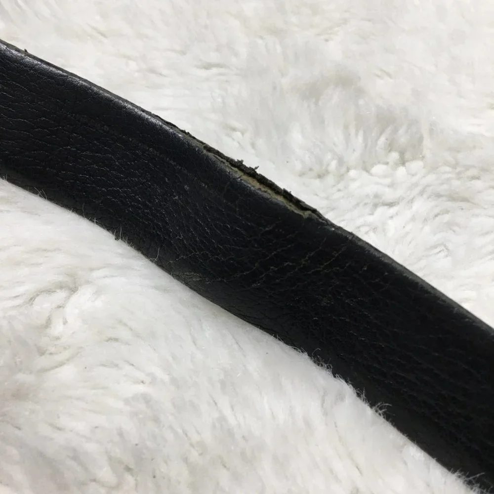 Dior Vintage Women’s Black Leather Belt Size 38